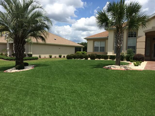 Well-kept Florida lawn protected with routine pest control service